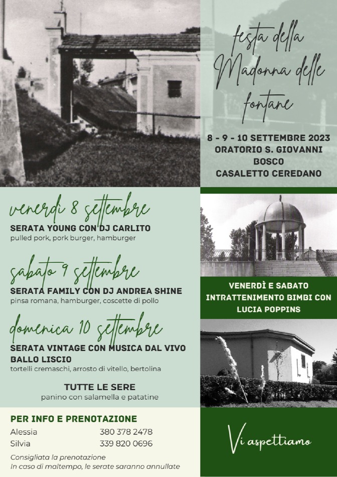 Crema News - Casaletto Ceredano -  Festa della Madonna delle fontane